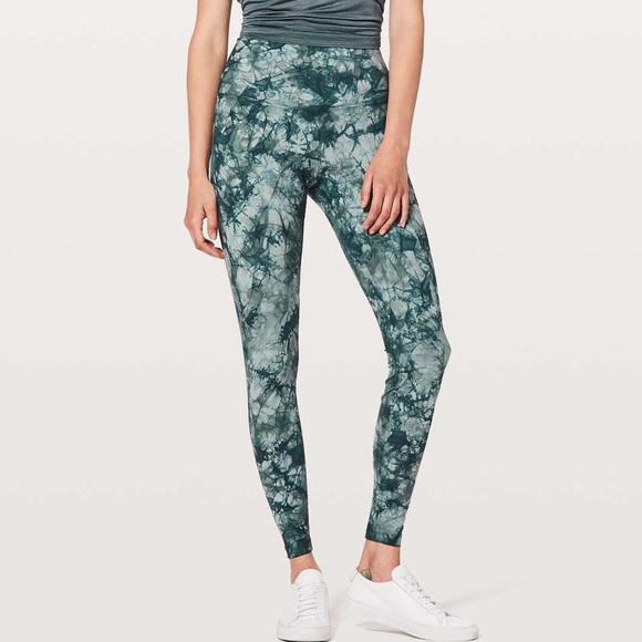 lululemon athletica Pants - lululemon athletica Wunder Under Misty Moss Sea Steel High Rise Leggings